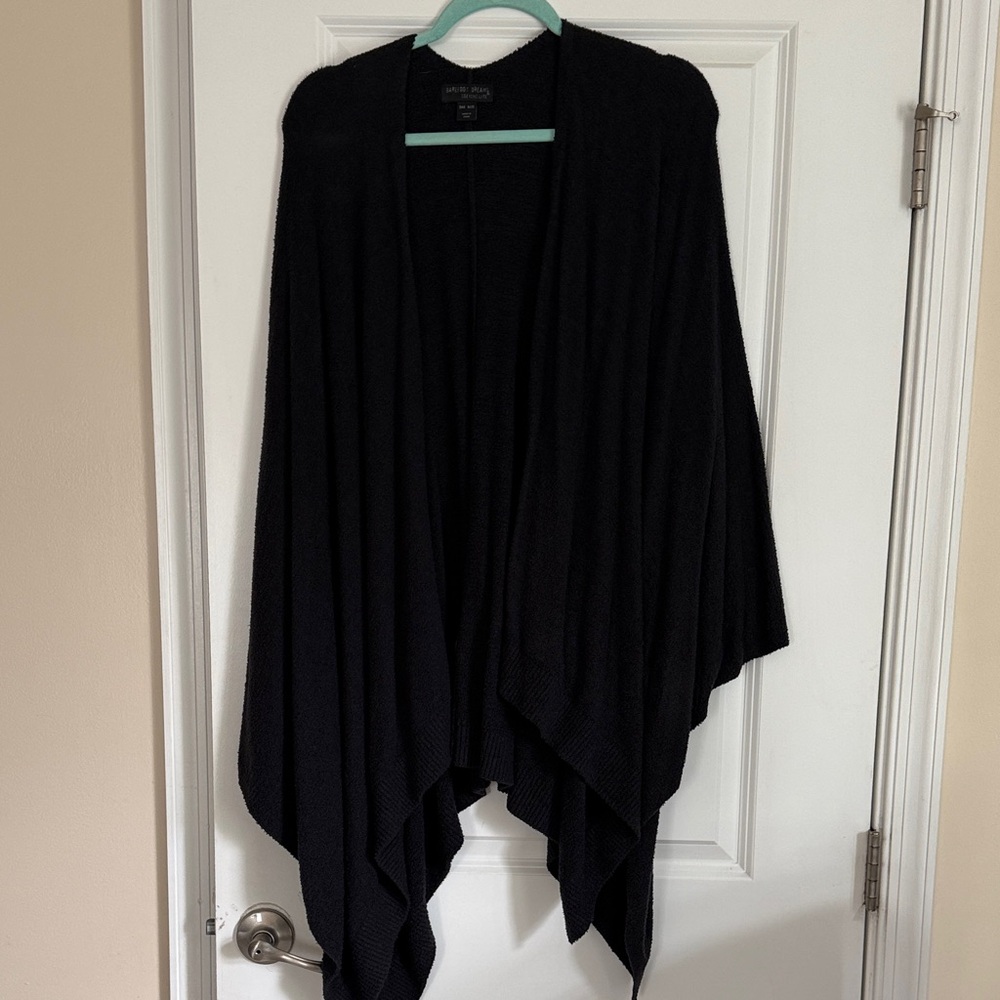Barefoot Dreams Cozychic Carbon Gray Wrap Shawl NWOT